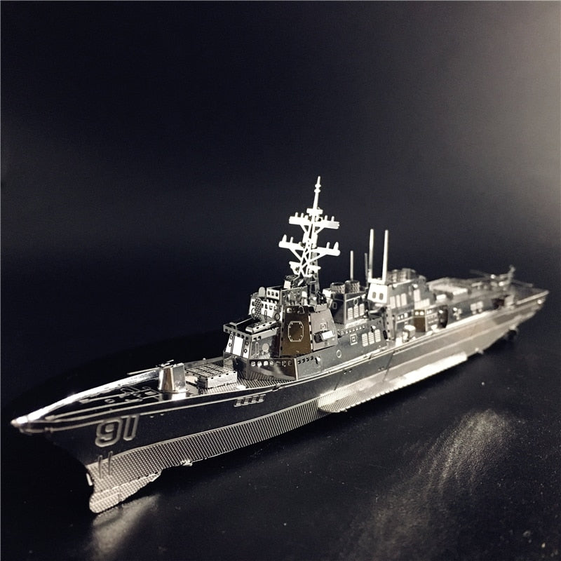 3D Metal Puzzle Burke Class Destroyer or Type 056 Corvette Model Kits