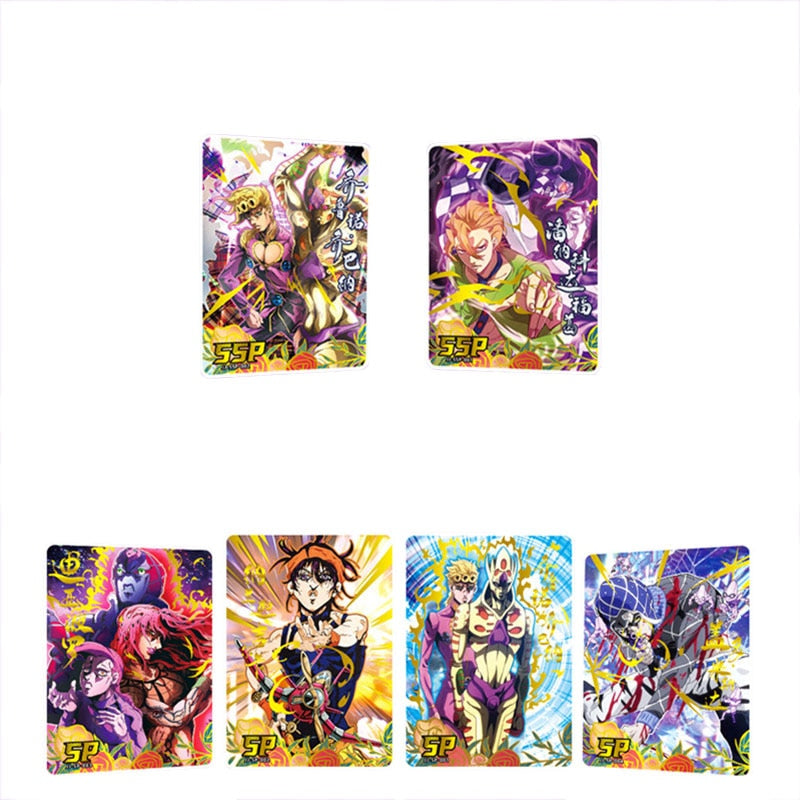 3/5Pcs Bandai JoJo Japanese Anime Adventure Cards