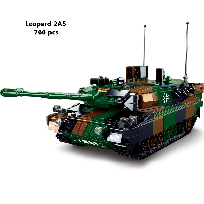 Leopard 2A5 Brick Model Set, Leopard Tank brick set 46512477307165
