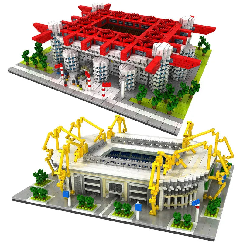 Famous Soccer Field Brick Model Sets: Miniature Stadiums for Football Enthusiasts