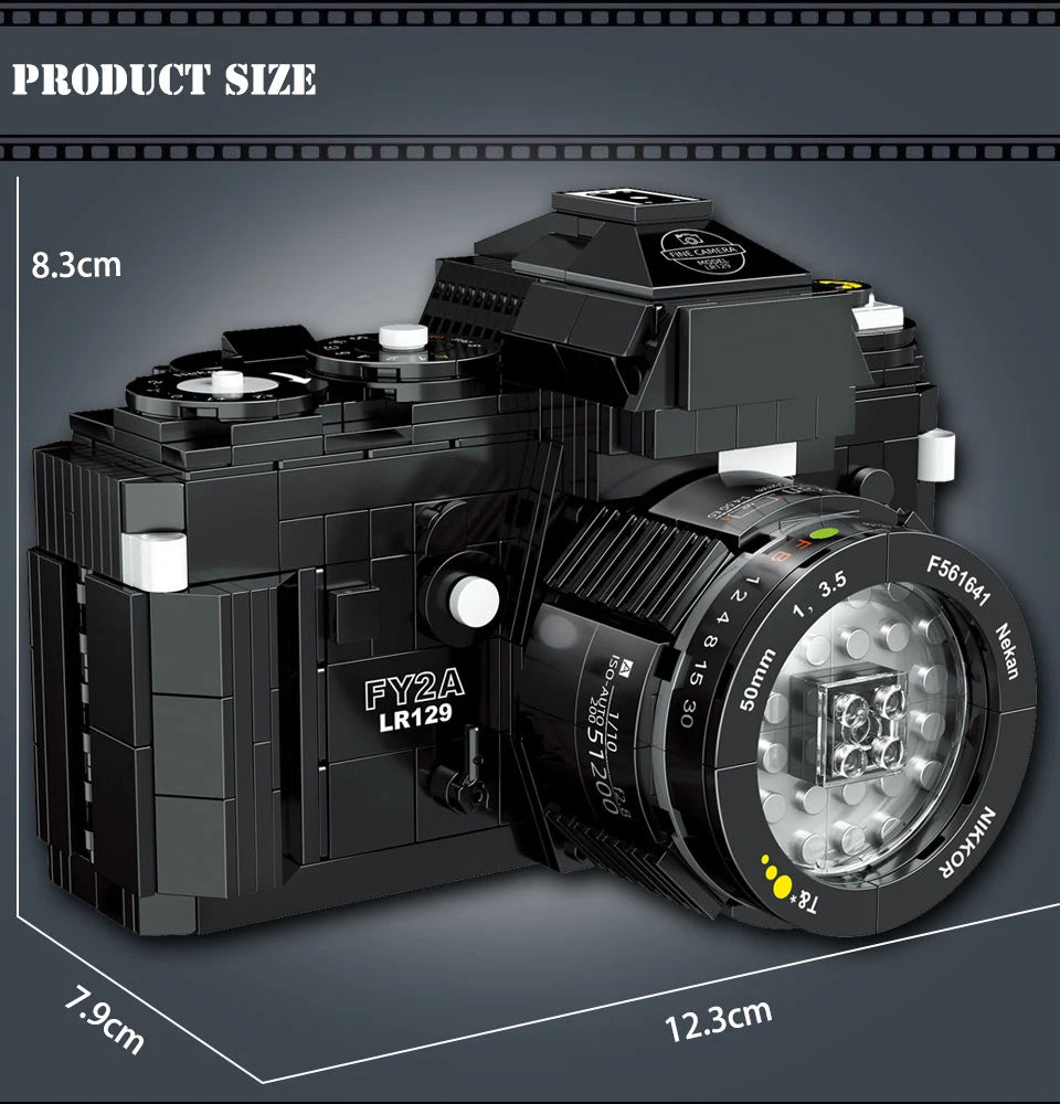 DIY Camera Model Building Block Sets – Select from 6 Unique Photography Designs