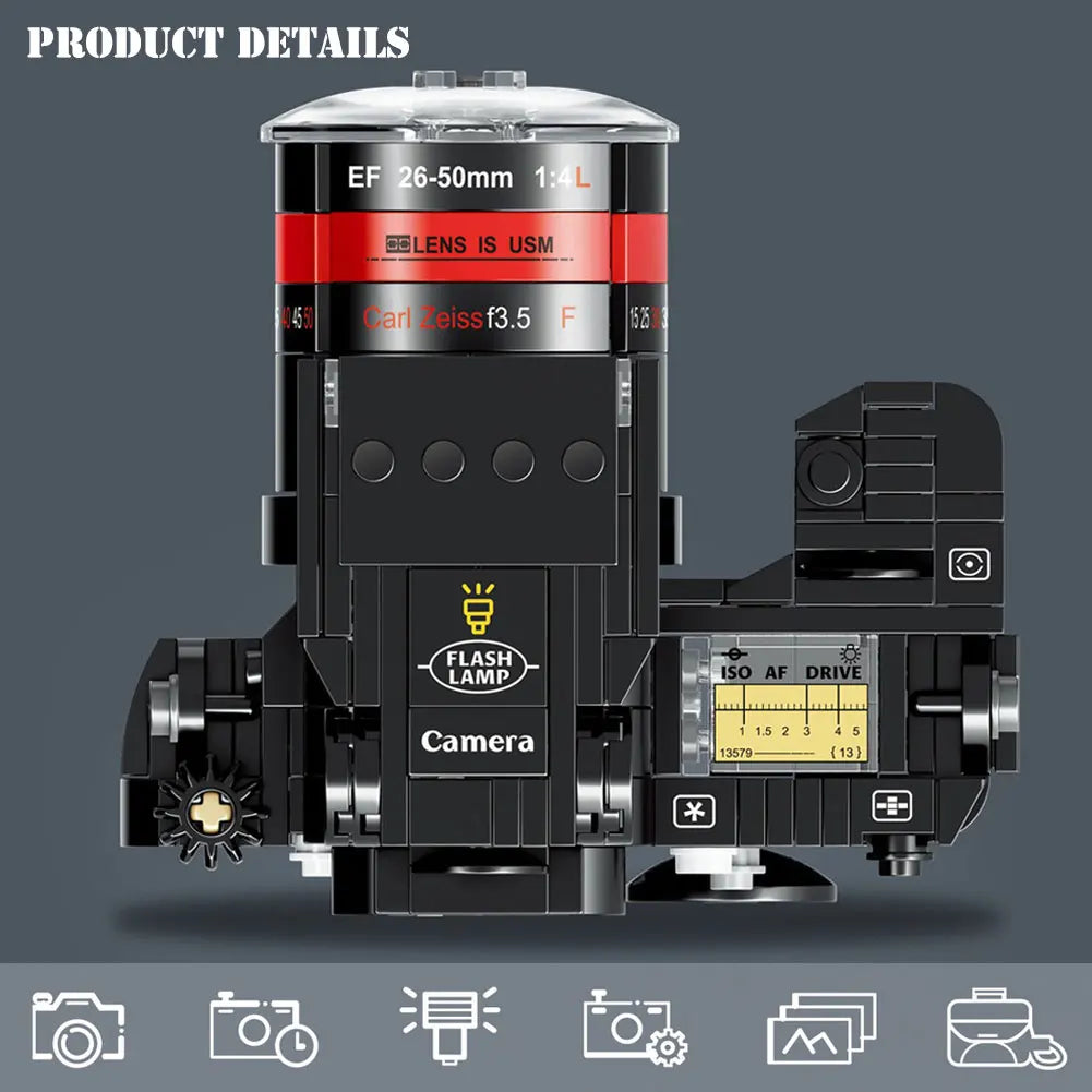 DIY Camera Model Building Block Sets – Select from 6 Unique Photography Designs
