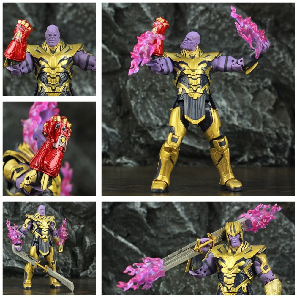 ZD Toys Marvel Avenger 4 Endgame 8" Thanos 2019 Movie 20cm Action Figure Infinity Gauntlet Legends Original Doll Model