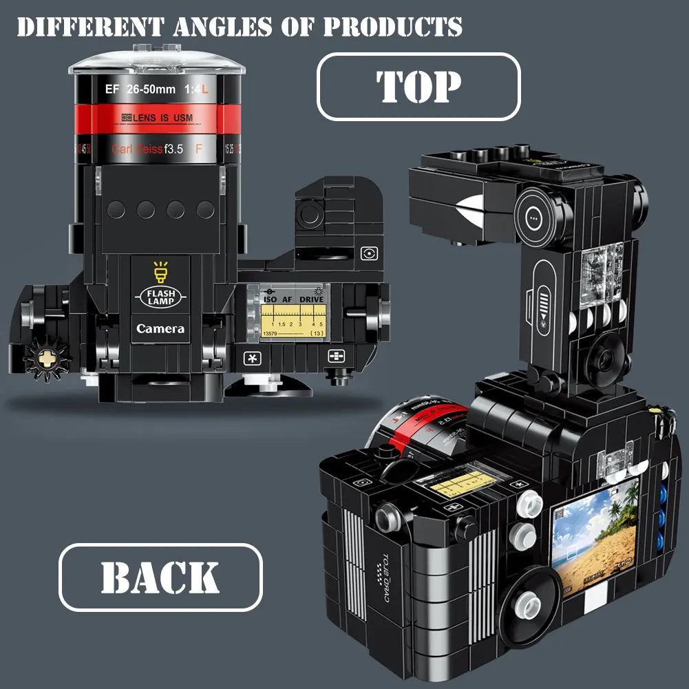DIY Camera Model Building Block Sets – Select from 6 Unique Photography Designs