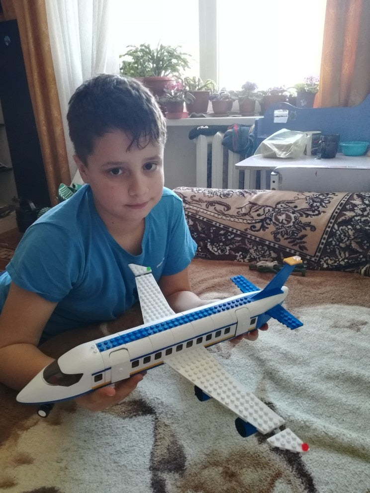463Pcs City Airport Airbus Aircraft Model Building Blocks: Ultimate Educational Toy for Kids