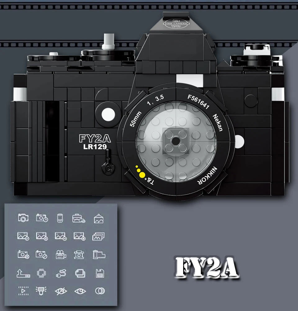 DIY Camera Model Building Block Sets – Select from 6 Unique Photography Designs