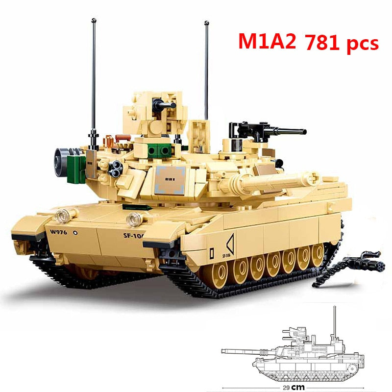 M1A2 Tank Brick Set