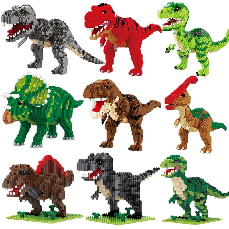 Jurassic Park Inspired Dinosaur Brick Model Playsets