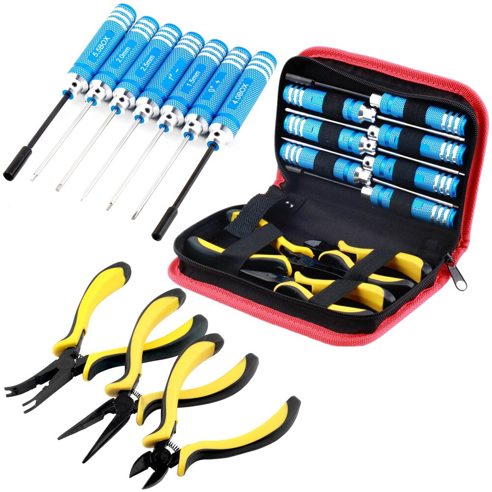 10 in 1 RC Tool Kit - Screwdriver, Pliers, and Hex Keys by U-Angel-198