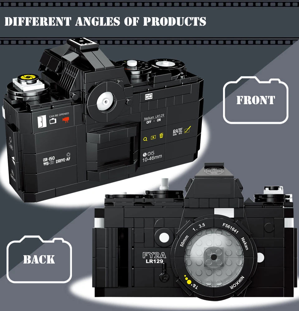 DIY Camera Model Building Block Sets – Select from 6 Unique Photography Designs