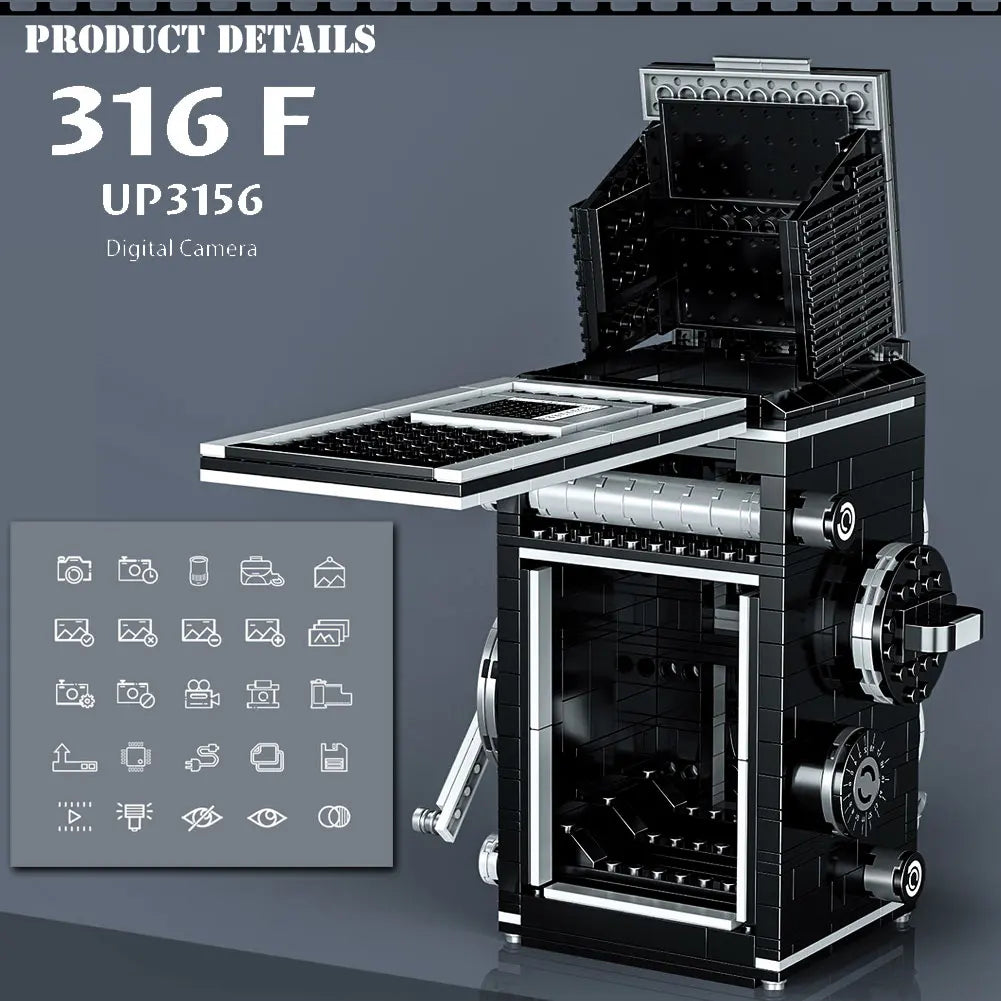DIY Camera Model Building Block Sets – Select from 6 Unique Photography Designs