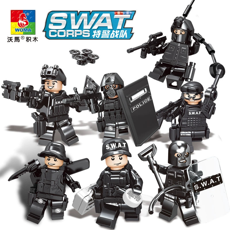 SWAT Corps Special Forces Team: Tactical Brick Sets Collection