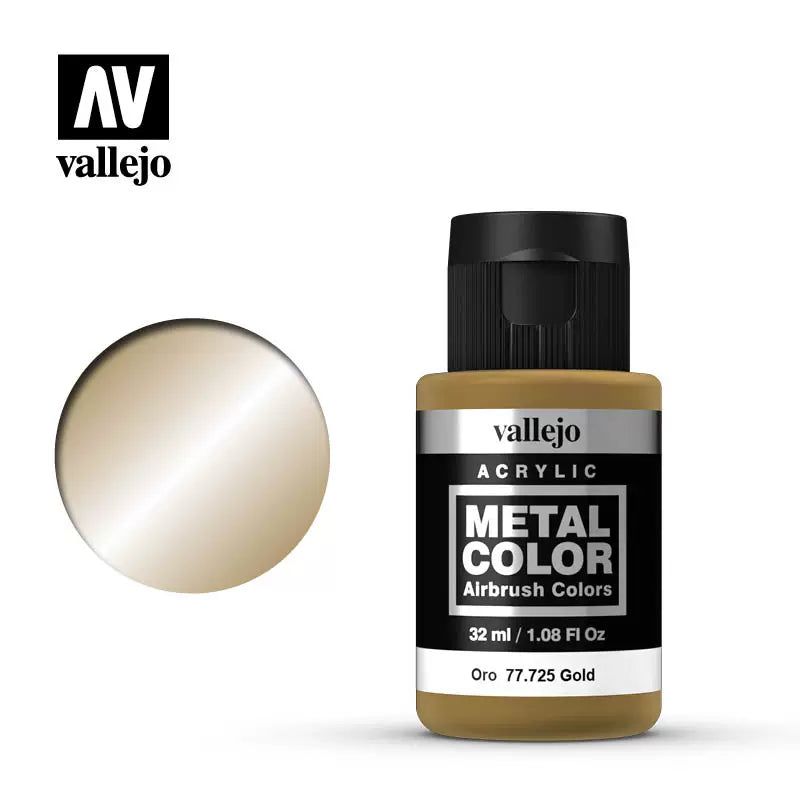 Vallejo Water-Based Metal Model Spray Paints: A Diverse Range of Metallic Shades for Detailed Modeling