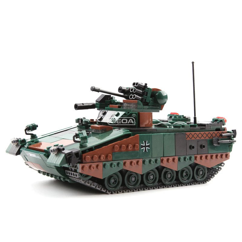 German Modern Military Brick Models - Tanks, APCs, Trucks, 141 to 394 Pieces