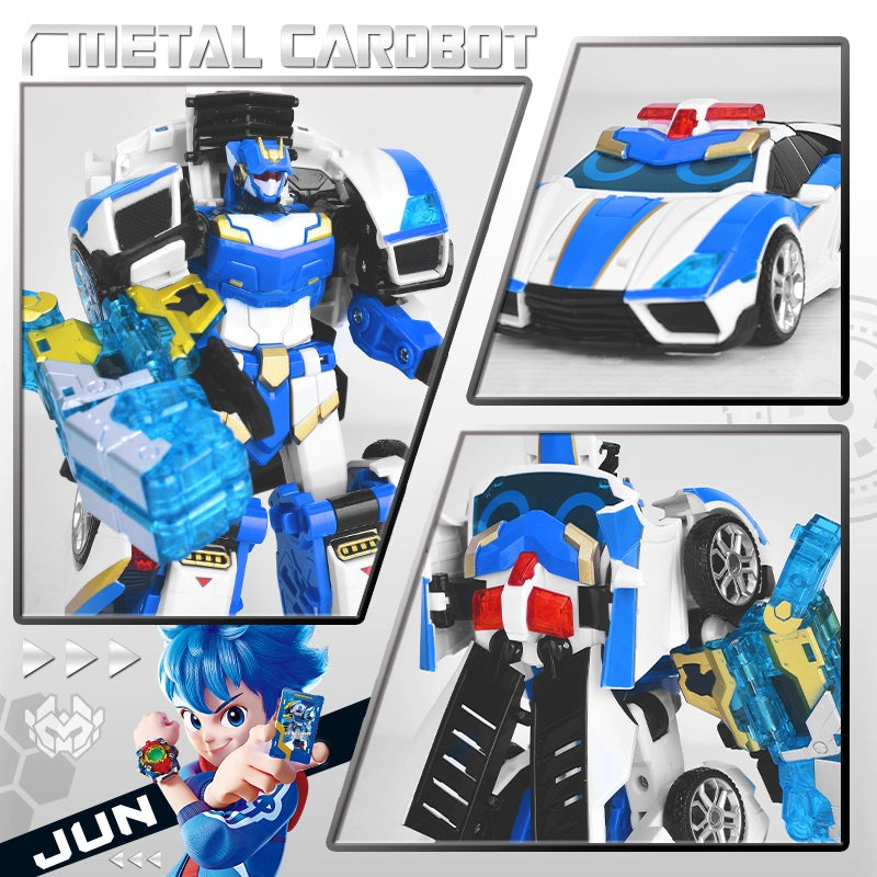 Metal Cardbot Transforming Robot Action Figures