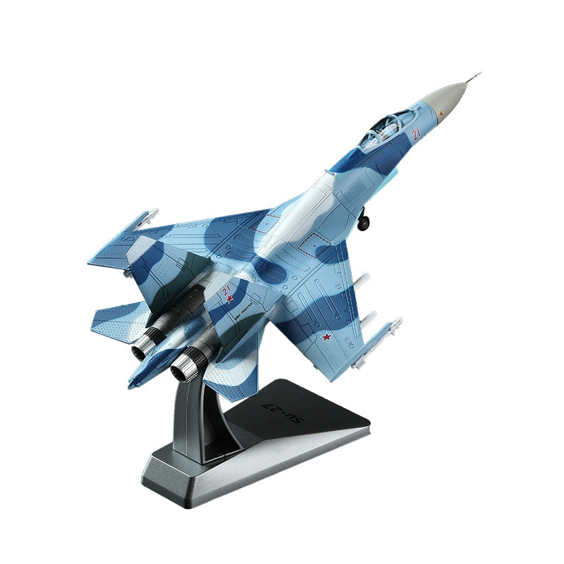 1/100 Scale Su 27 Flanker Fighter Aircraft Alloy Display Model