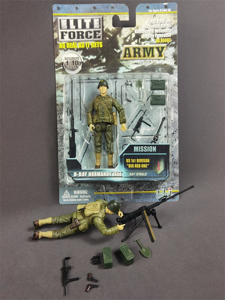 WWII Normandy Landing Collectibles: Elite Force 1:18 Scale Military Action Figures