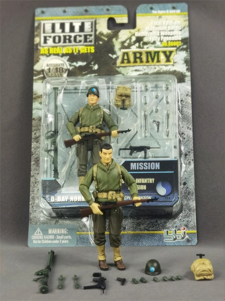 WWII Normandy Landing Collectibles: Elite Force 1:18 Scale Military Action Figures