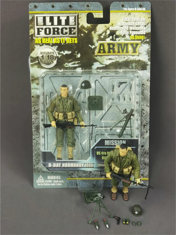 WWII Normandy Landing Collectibles: Elite Force 1:18 Scale Military Action Figures