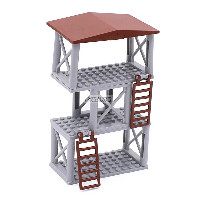 MOC Military Guard Towers - Compatible with Lego, Various Sizes and Styles for Ages 7 and Up
