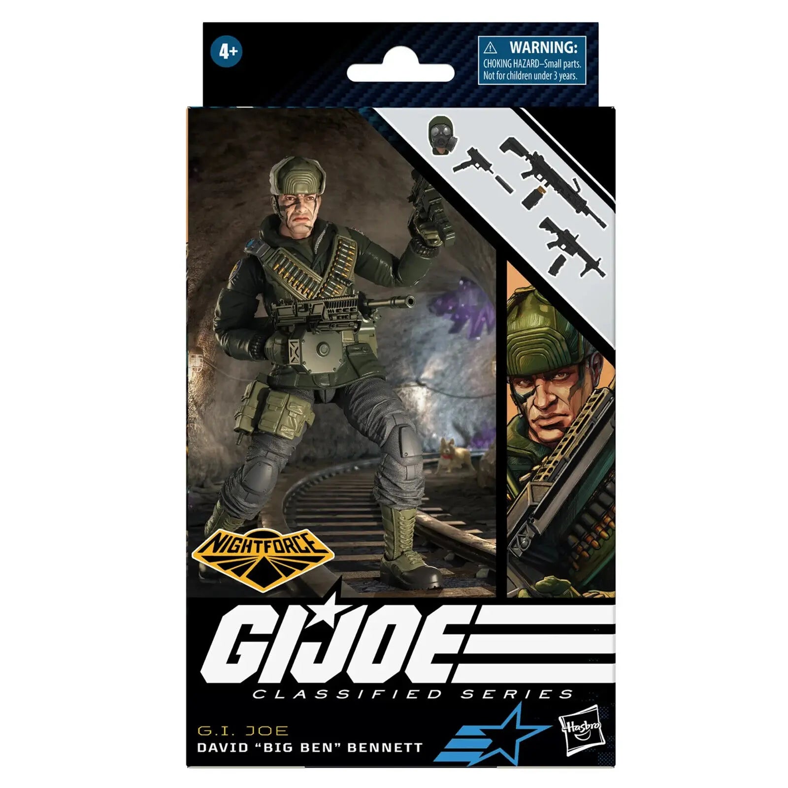 G.I. Joe Classified Series 6" 077 Night Force David Big Ben Bennett Action Figure Model