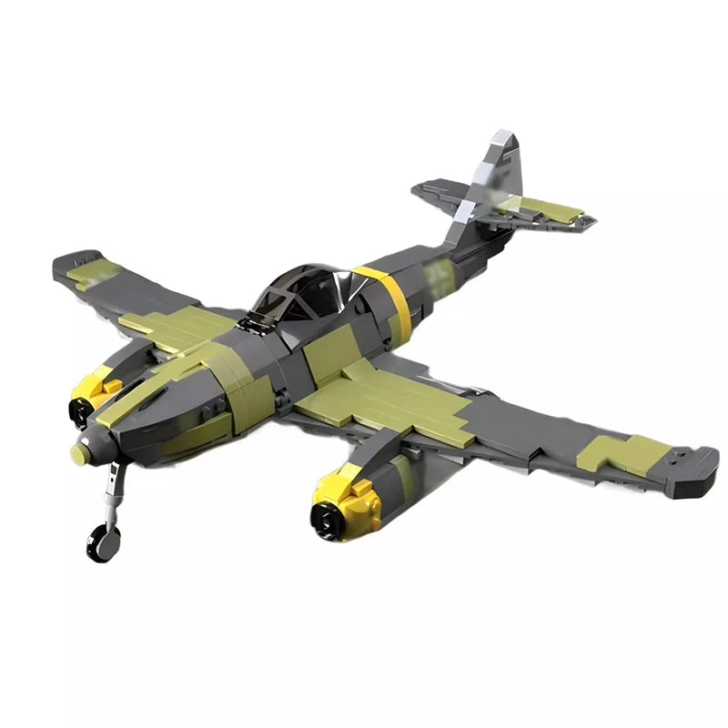 WWII Military Fighter Jet Brick Set – ME262, Yak-3, BF109 or CR.42 Falcon Model Kits