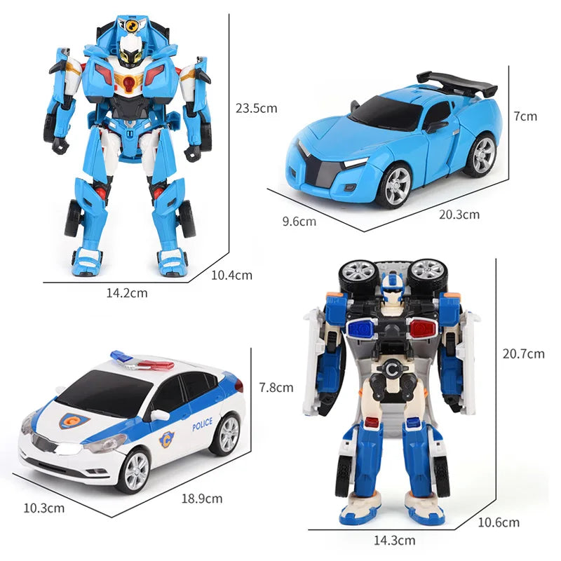 Tobot Transformation Robot to Car Toys - Korean Cartoon Anime Tobot Deformation Toys