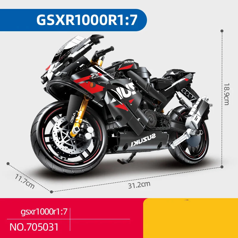 Suzuki GSX-R1000R Model - 1:7 & 1:14 Scale Motorcycle Kits