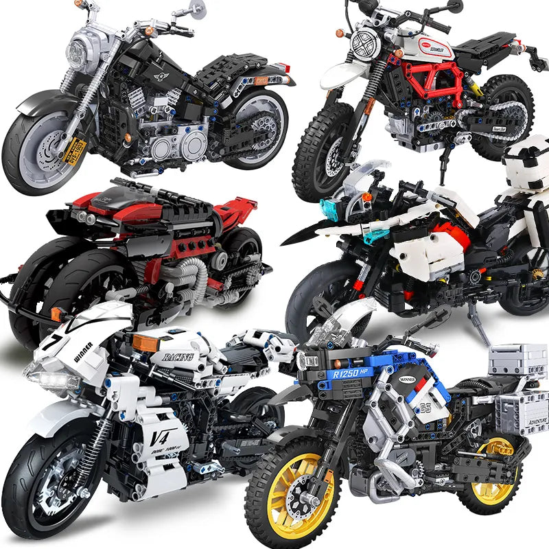 Rev Up Your Imagination with FENLE Technique Motorcycle Building Blocks