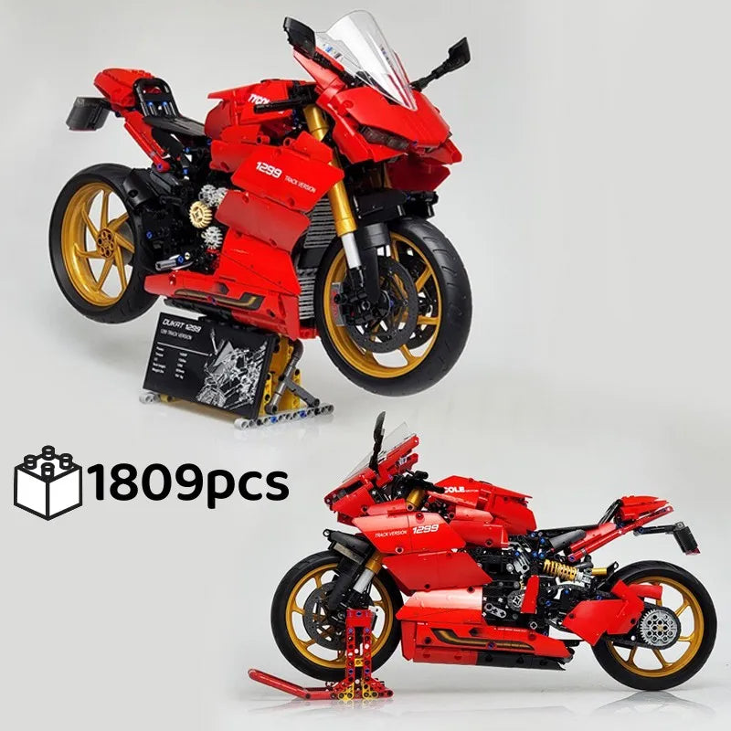 Technical Chic-Block Motorcycle Model Kit MOC 42107 - 1809 Piece