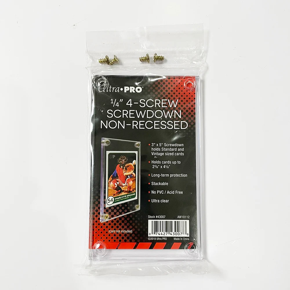 Ultra.Pro 1/4" Screwdown Non-Recessed Trading Card Holder LONG-TERM PROTECTION ULTRA CLEAR