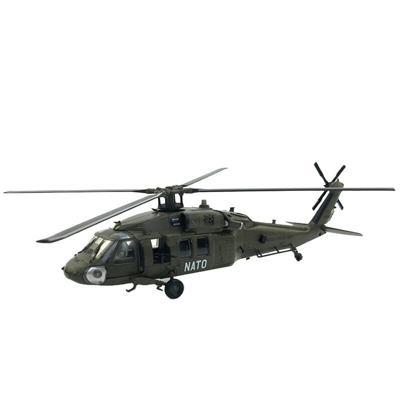 Premium 1/72 Scale UH-60 Black Helicopter Diecast Display Model