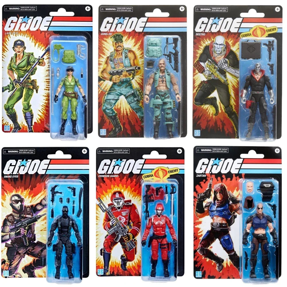 Hasbro G.I. Joe Classified Series: Choose from 6 Iconic 6-Inch Figures - Gung Ho, Lady Jaye, Crimson Guard, Snake Eyes, Storm Shadow, Zartan