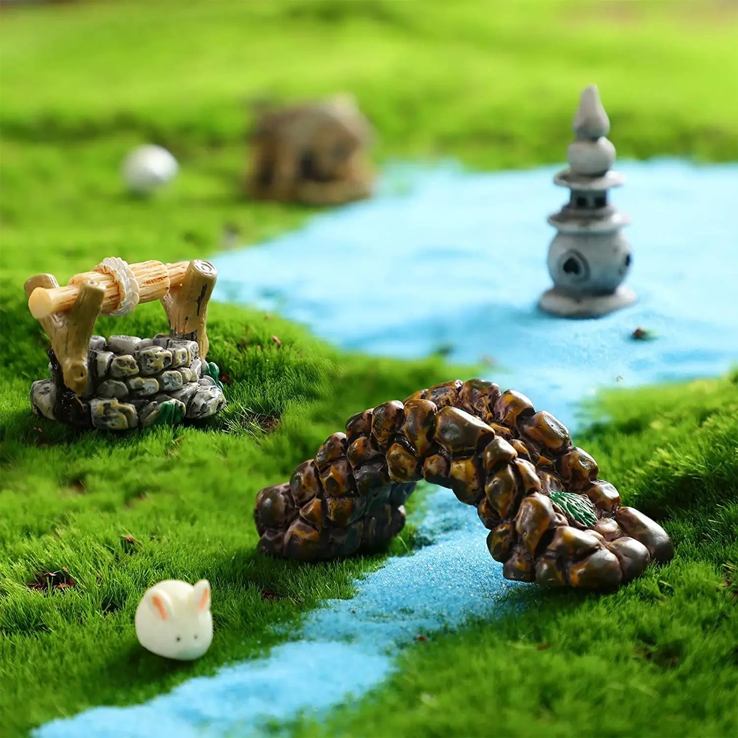 Miniature Landscape Elements - 15 Styles, Resin, for DIY Miniature Projects and Decorations