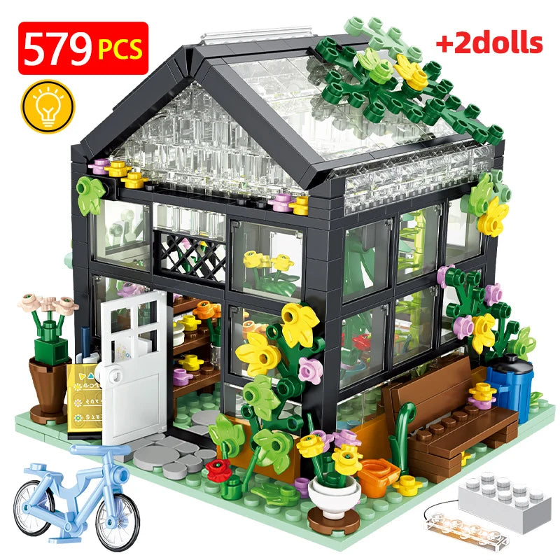 City Series Building Blocks - Flower Shop, Coffee Shop, Pet Shop Brick Sets, and More