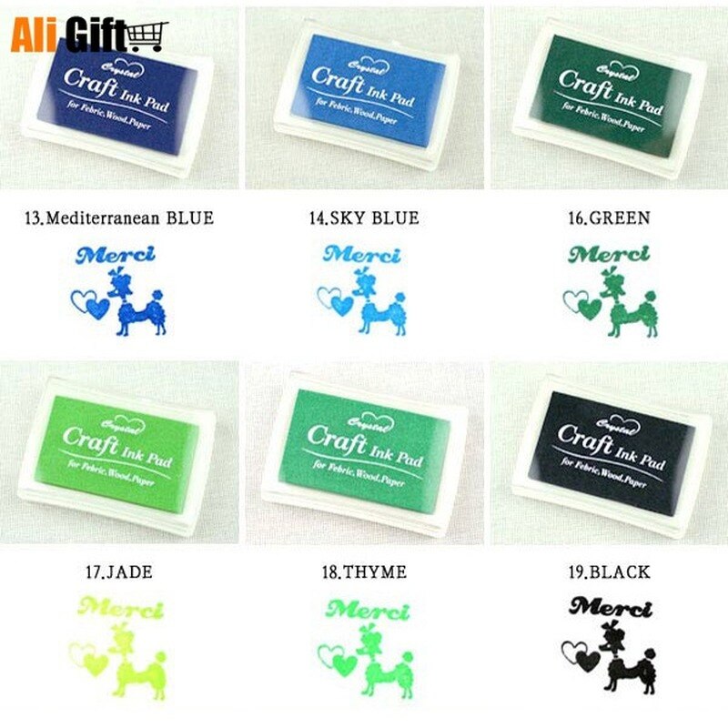 15-Color Craft Ink Pads Set - Versatile Crafting & Artistic DIY Stamp Pads