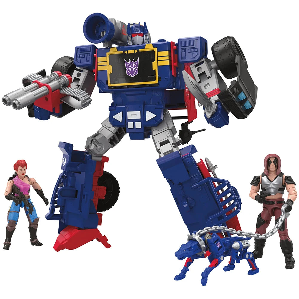 Hasbro Transformers Collaborative G.I. Joe x Transformers Soundwave Dreadnok Thunder Machine With Zartan & Zarana Action Figure Toys