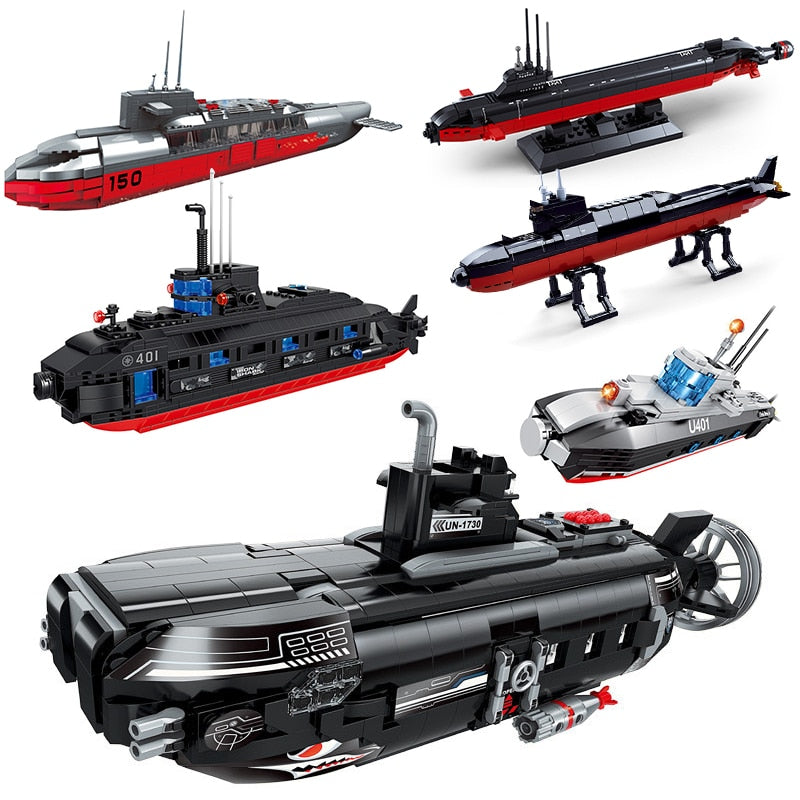Nuclear Submarine Building Block Playsets