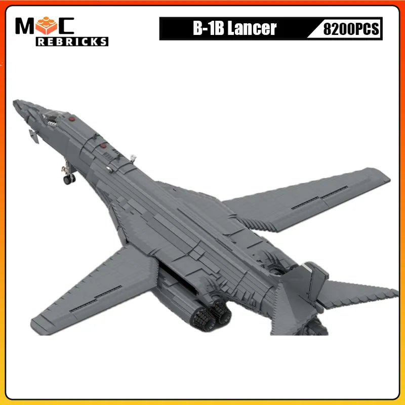 B-1B Lancer Heavy Bomber MOC Military Bomber Brick Set