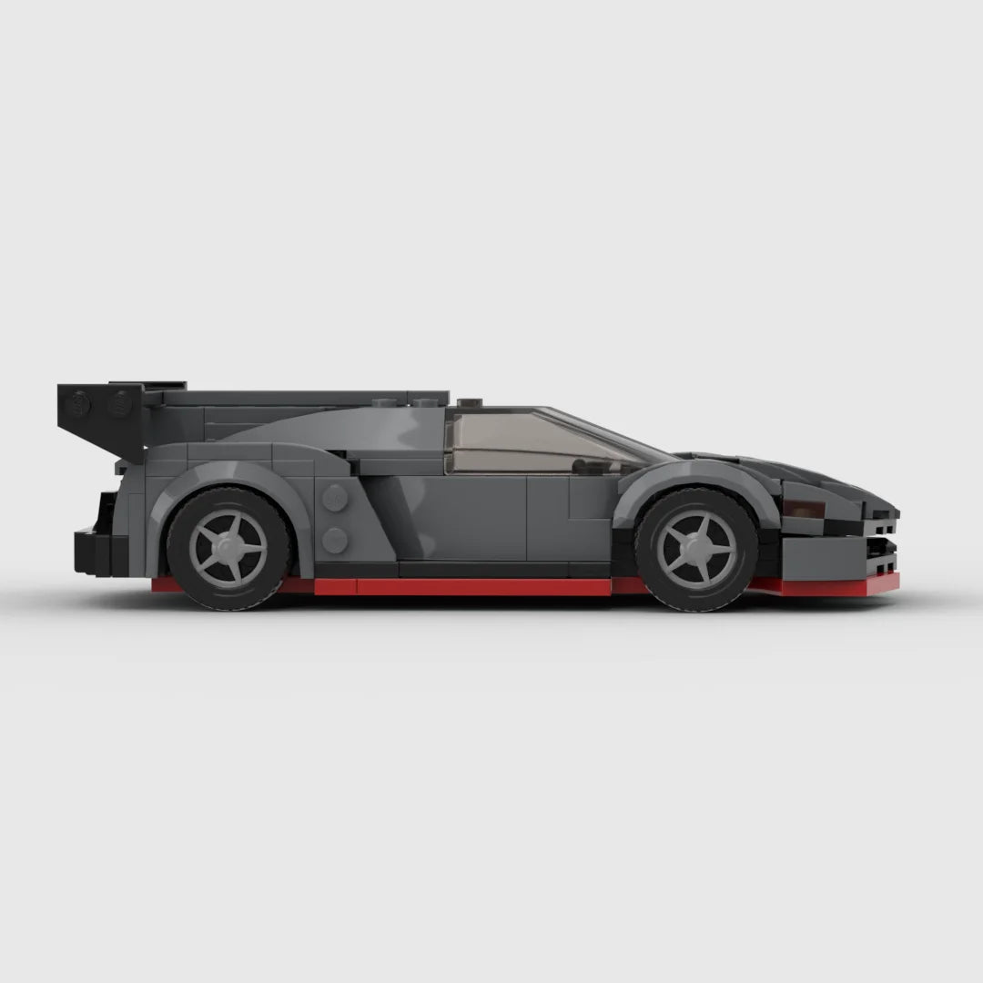 Sleek Supercar Build: Lamborghini Poison-Inspired Racing Sports Car Brick Model Set