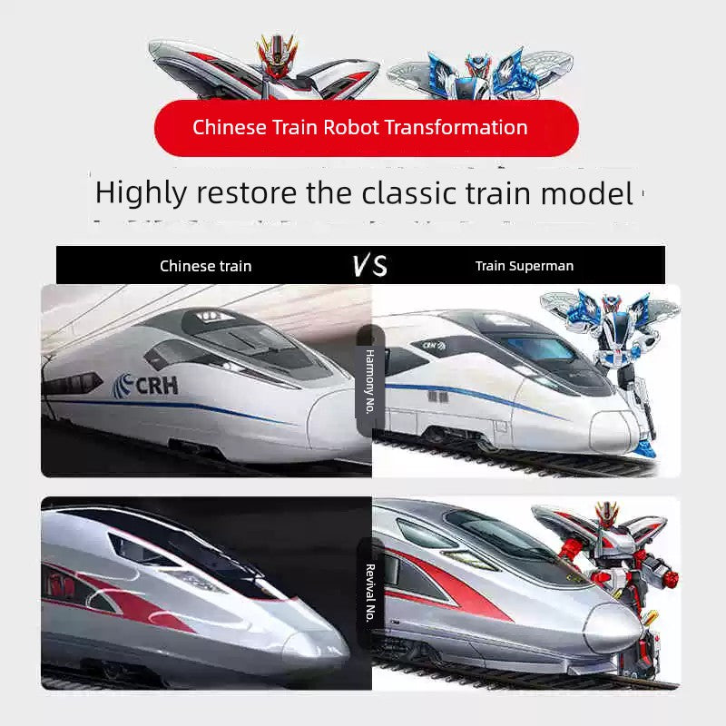 High-Speed Train Transformation Robot Toys | Transforming Train Robots
