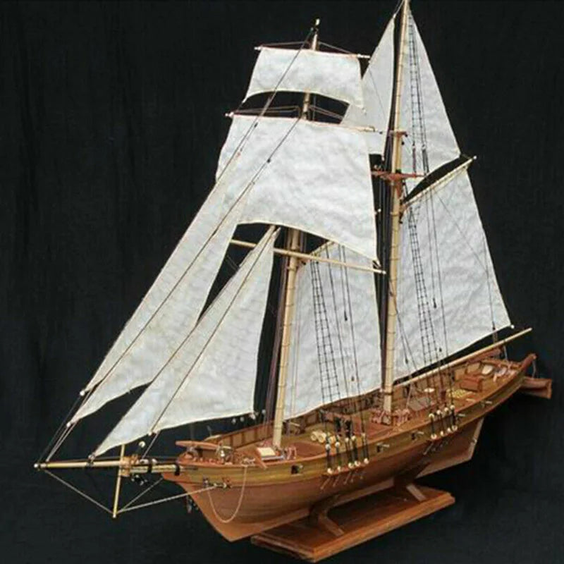 Model Kit Fujian Trawler Kit Wooden Structure Hand Assembled Model