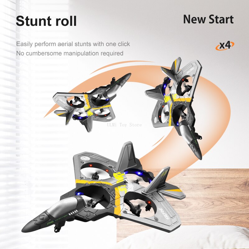 V17 RC Remote Control Airplane 2.4G Beginner VTOL Aircraft - Fly High with Ease in Vibrant Colors