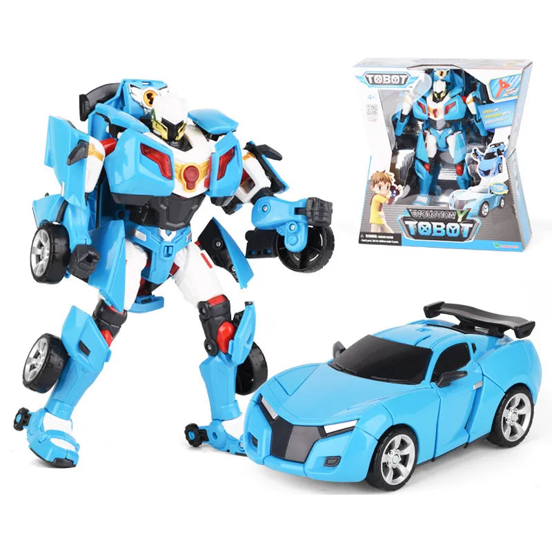 Tobot Transformation Robot to Car Toys - Korean Cartoon Anime Tobot Deformation Toys