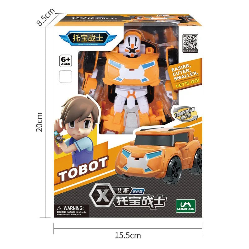 Mini Tobot Transformation Korean Cartoon Transforming Robot Toy Figures