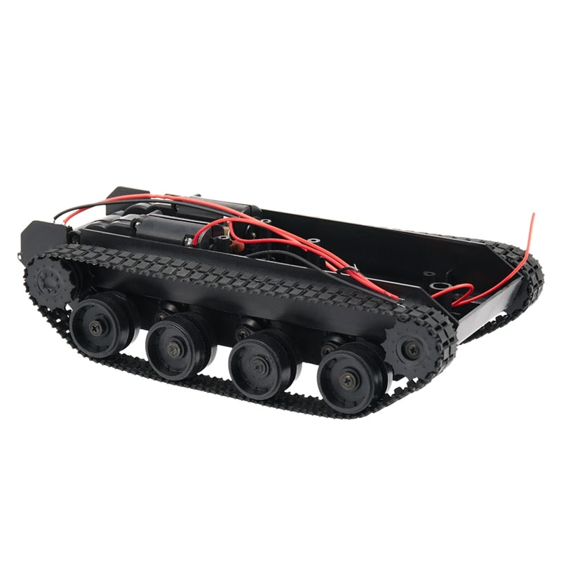 Rc Tank Smart Robot Tank Car Chassis Kit Rubber Track Crawler For Arduino 130 Motor Diy Robot Toys For Children