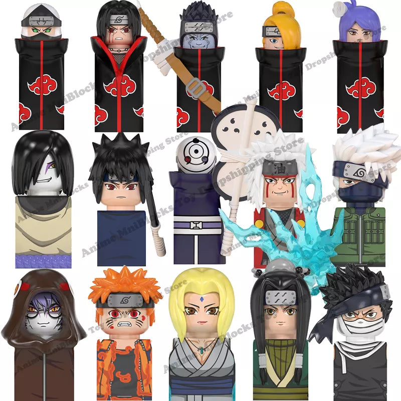 Bandai Naruto Mini Action Figures: Assemble Your Favorite Anime Characters with Lego-Compatible Building Blocks