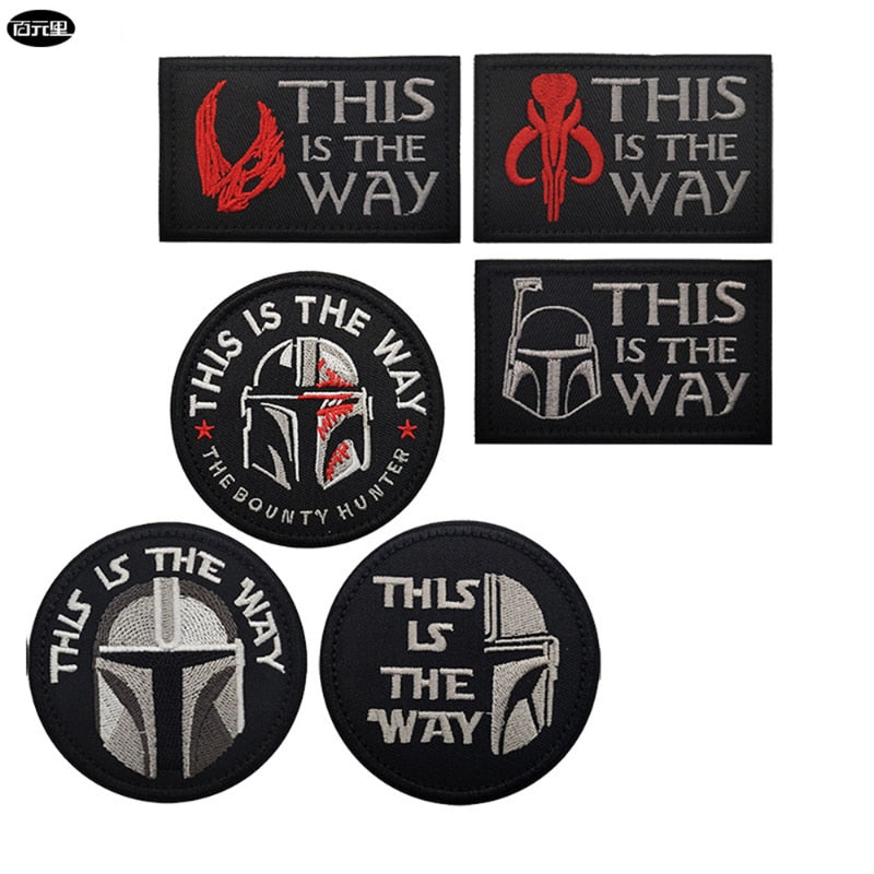 Star Wars The Mandalorian Embroidered Patches - Iron-On/Sew-On Cloth Patches for DIY Fashion