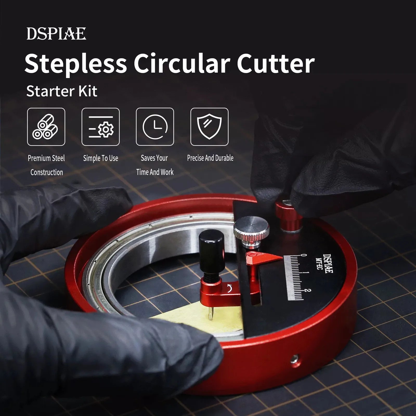 DSPIAE MT-EC Stepless Circular Cutter: Precision Crafting Starter Kit