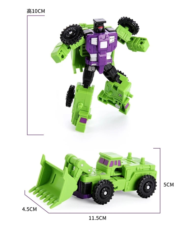 Transformers 6 in 1 Model Defensor Devastator Toys Action Figure Robot Playset - Xclusive Collectibles